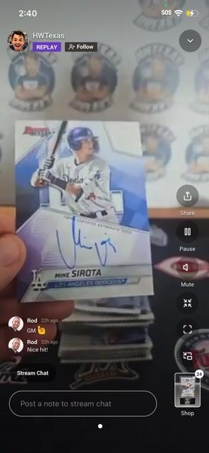 Sell live on the stream